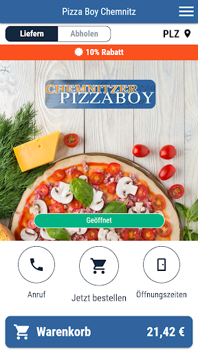 Android application Pizza Boy Chemnitz screenshort