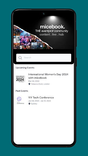 micebook events Screen 2