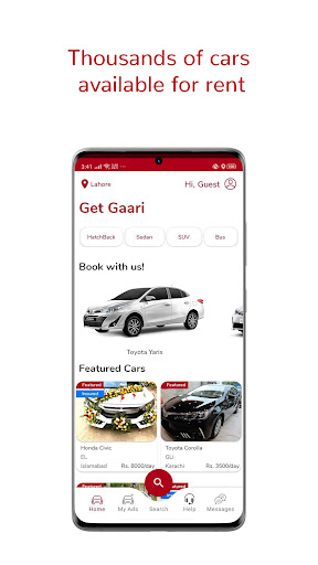 Get Gaari - Rental Car Sharing Screen 2