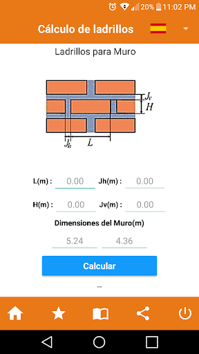 Calcular ladrillos para muro y Screen 2
