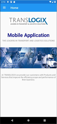 Android application Translogix screenshort