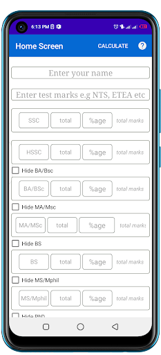 Aggregate Calculator Screen 3