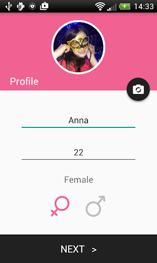 Android application Triple chat, online dating screenshort