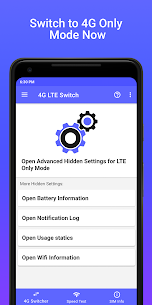 4G LTE Network Switch – Speed Test & SIM Card Info 1.2.4 Apk 1