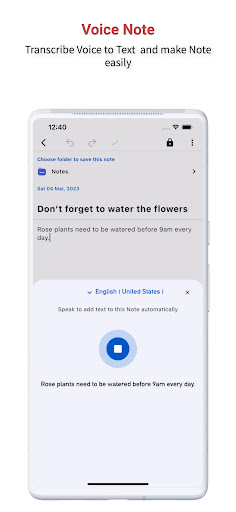 Screenshot of Voice Notes & Voice Memo +