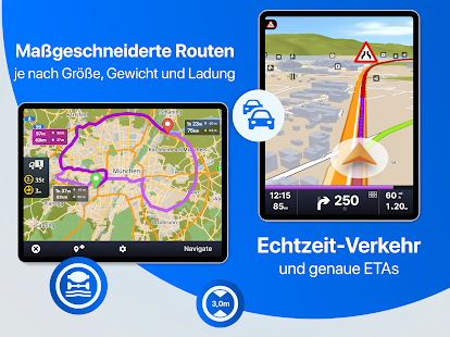 Sygic LKW Wohnmobil Navigation Screenshot