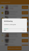 screenshot of Unfollow Users
