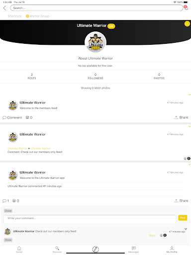 Ultimate Warrior Challenges