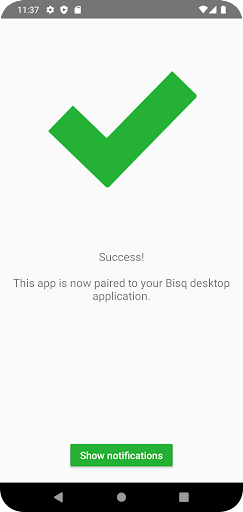 Bisq Notifications Screen 3