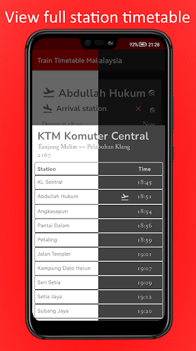 Train Timetable Malaysia Screen 3