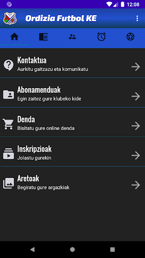 Ordizia Futbol KE Screen 2