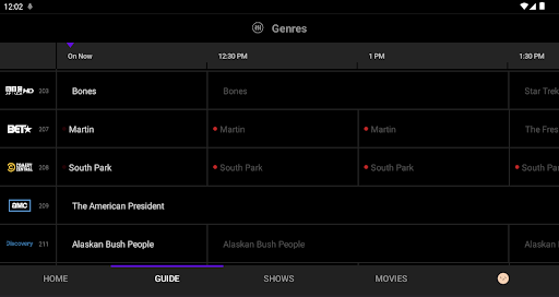 Screenshot of Omni Fiber TV