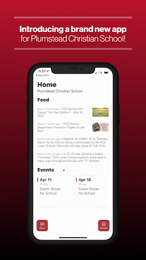 Android application Plumstead Christian School screenshort