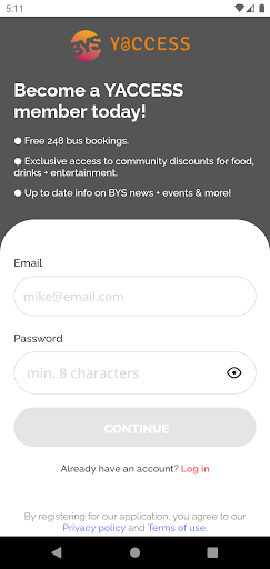 Android application BYS screenshort