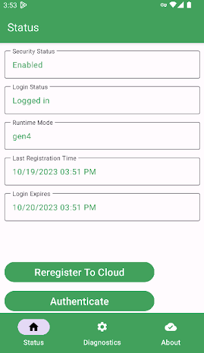 Android application iboss cloud connector screenshort