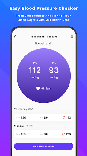 Android application Blood Pressure Tracker screenshort
