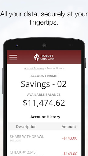 First Choice Credit Union Memb Screen 2