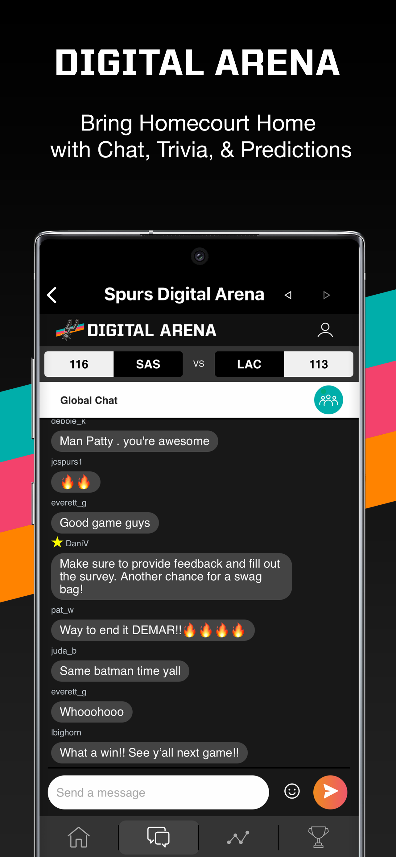 Android application San Antonio Spurs screenshort