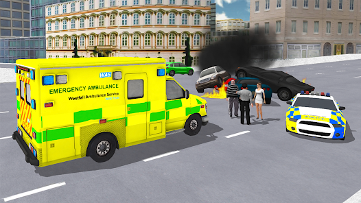 Ambulance Simulator Car Driver  screenshots 12