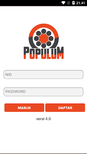 Android application POPULUM screenshort