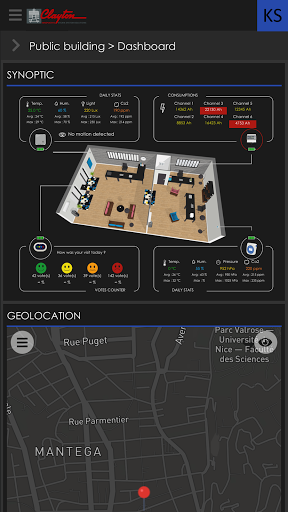 Android application CLAYTON SERVICE PLATFORM screenshort
