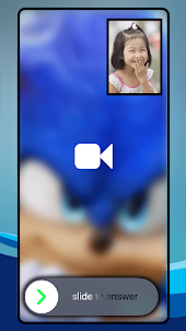Hedgehog fake video call soniq