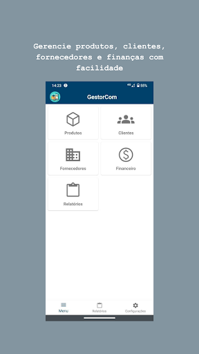 Android application GestorCom Cadastro Produtos screenshort