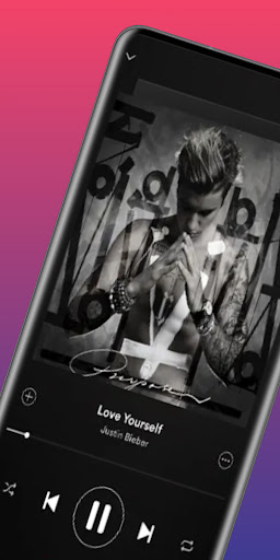 Android application Justin Bieber Music screenshort