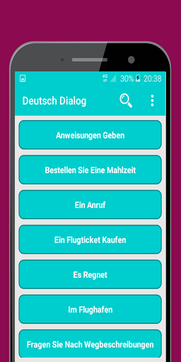 Learn German Dialogues Screen 2