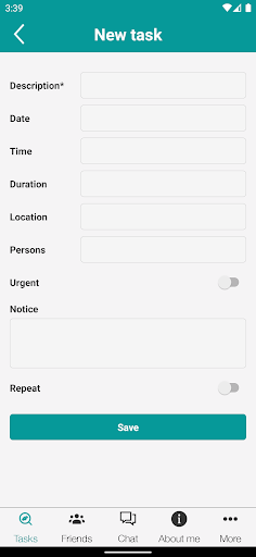 We4U app Screen 2