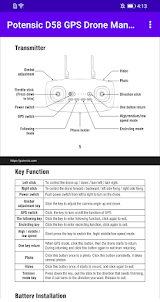 Potensic D58 GPS Drone Manual