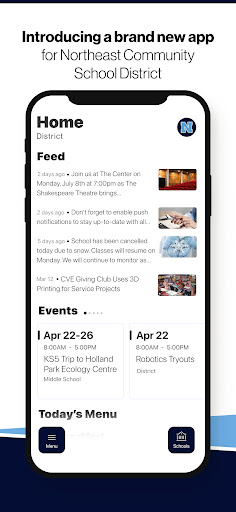 Android application Northeast CSD screenshort