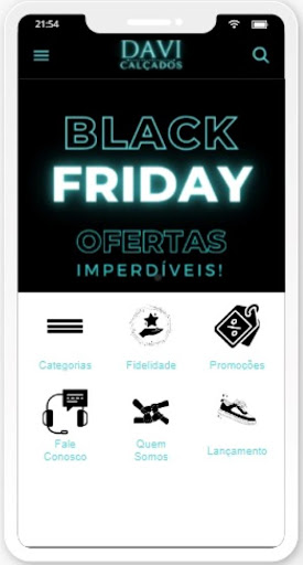 Android application Club Davi Calçados screenshort