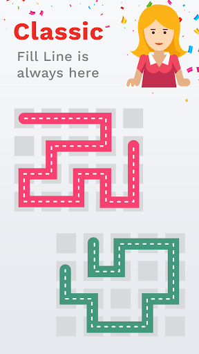Android application Fill One Line Puzzle game screenshort