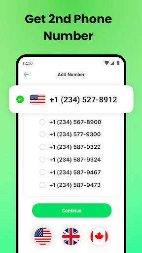 Screenshot of 2nd Phone Number - Text & Call