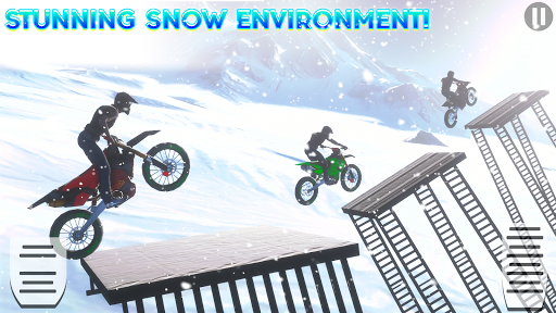 Snow Tricky Bike Stunt Race 3D Screen 2