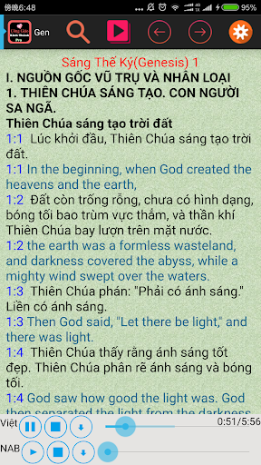 Android application Vietnamese Catholic Bible + screenshort