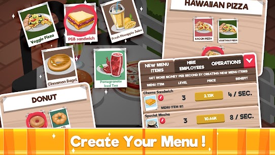 Idle Cafe Tycoon MOD APK :Coffee Shop (Free Shopping) Download 4