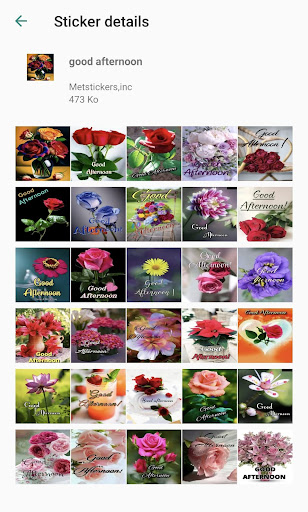 stickers good morning flowers Screen 3