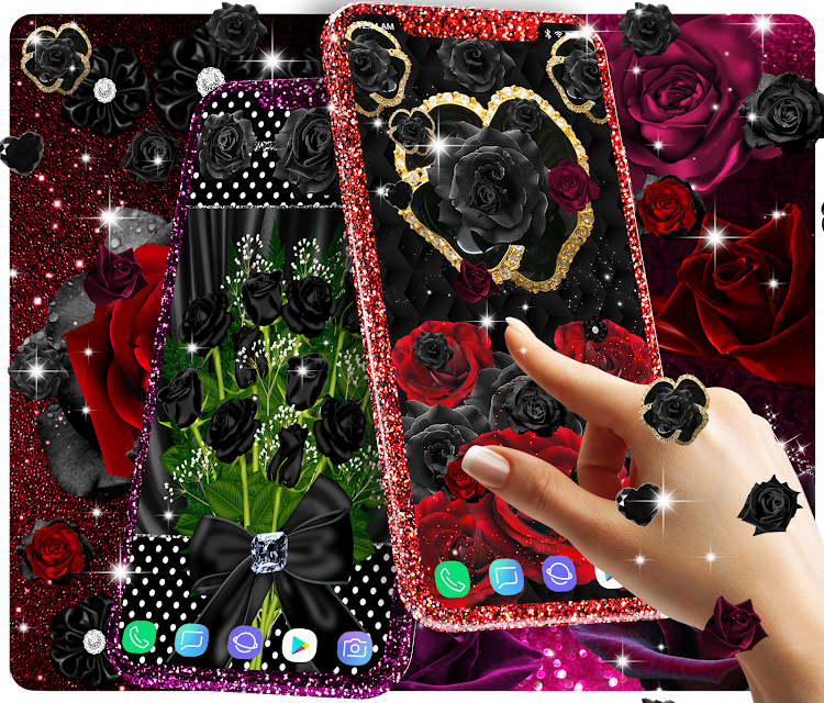 Black rose live wallpaper - 25.8 - (Android)