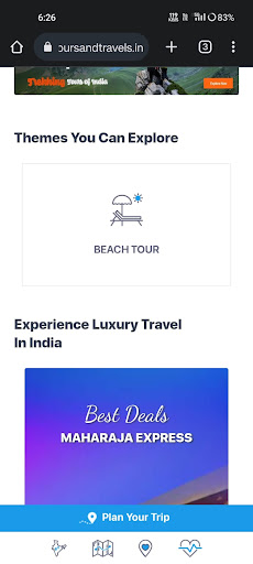 Android application Gatigo tours and travels screenshort