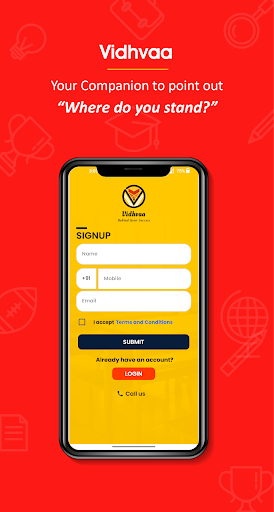 Android application Vidhvaa - Live Exams screenshort