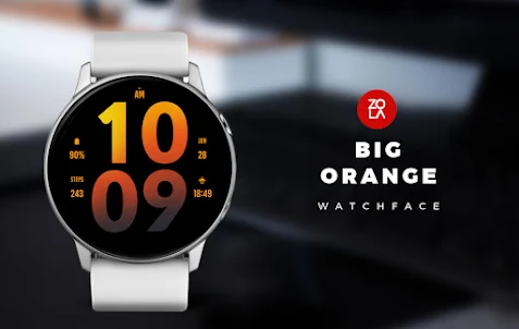 Big Orange Watch Face