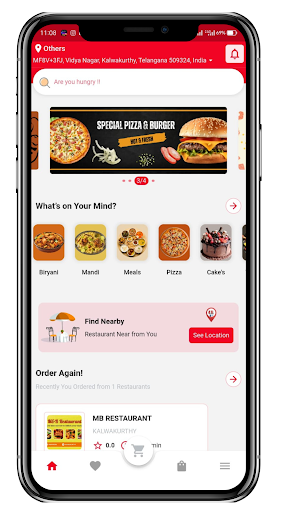 FoodKakaa:Online Food Delivery Screen 2