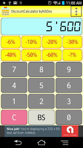 Android application DiscountCalculator byNSDev screenshort