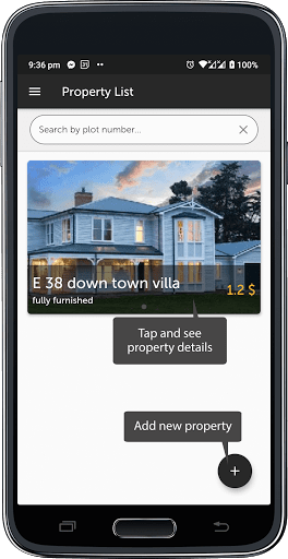 Android application Property Dealer screenshort