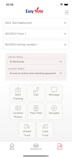 Android application EasyVote Inventory screenshort