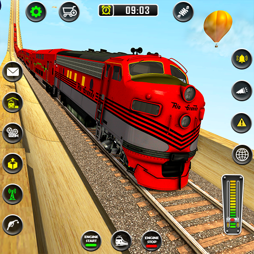 Mega Ramp Train Stunt Game logo