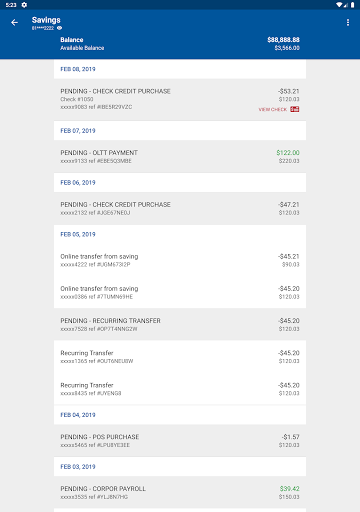 U. S. Postal Service FCU screenshot