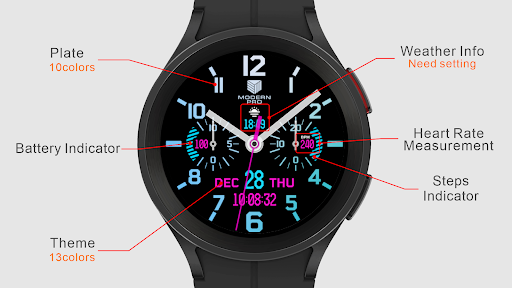 IWF Modern Pro III watch face Screen 2
